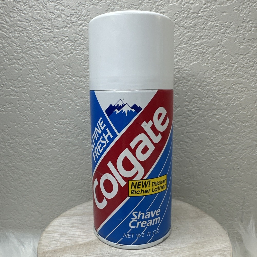 $25 🌙 NEW OLD STOCK Colgate Alpine Fresh Shave Cream 11 OZ Vintage FULL